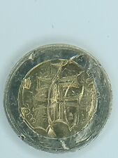 Moneta 2 euro rara Slovacchia 2009 con errore di conio 