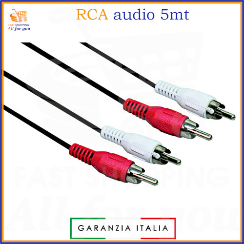 Cavo rca audio - rca, schermato