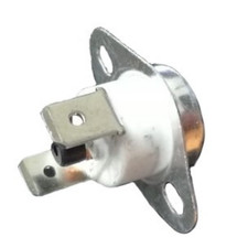 TERMOSTATO DI SICUREZZA 165°C N.C A RIARMO MANUALE FASTON VERTICALI 6,3 mm.