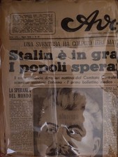 Quotidiano "Avanti" "L'Ora" giornali d'epoca dal 1953 al 1961 giornale storia 