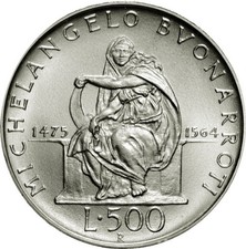 500 lire michelangelo - 500,