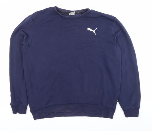 Felpa pullover girocollo blu
