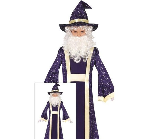 Costume mago medievale blu - mago,