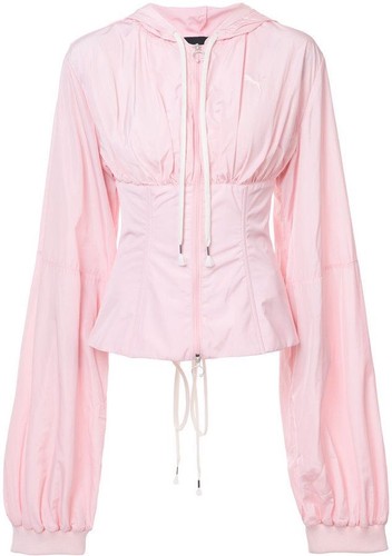 Giacca corsetto antivento rosa