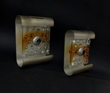 ✅ COPPIA APPLIQUE TONI ZUCCHERI DESIGN PER MAZZEGA ANNI 60 SCONCE VINTAGE - 4390