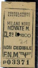Biglietto Treno Ferrovia