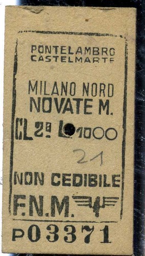 Biglietto treno ferrovia - biglietto,