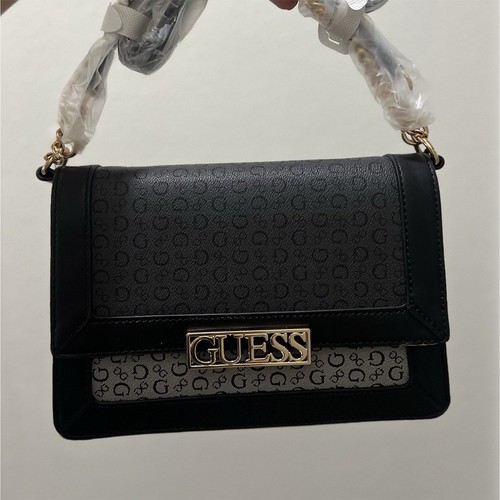 Guess black monogram top - black,