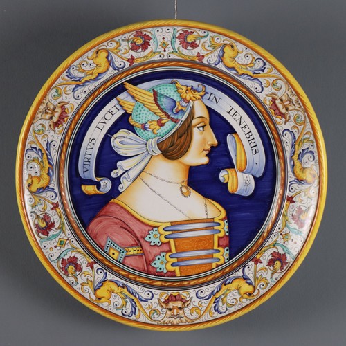 Piatto artistico maiolica - piatto,