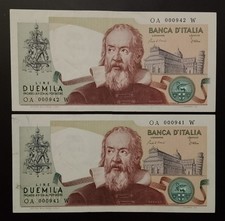 2000 Lire Galileo 1983 Numeri
