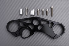 Piastra superiore Racing Alluminio Nero SUZUKI GSXR 1000 GSX-R 1000 2007-2008