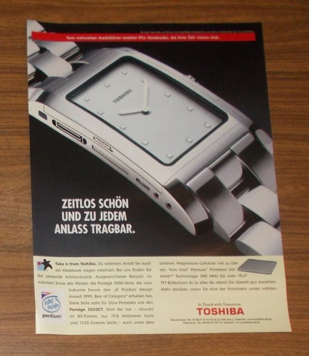 Rara pubblicità toshiba - rara,