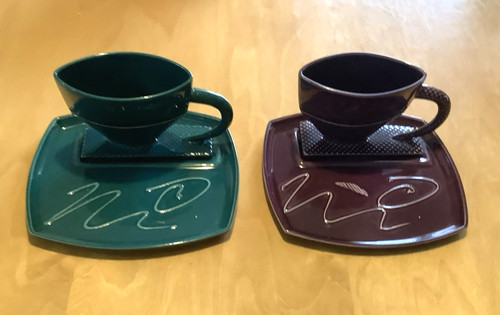 Tazza piatto ceramica studio - tazza,