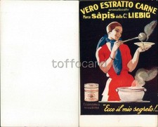 PUBBLICITA' ESTRATTO DI CARNE SAPIS LIEBIG-foglietto-C99-81