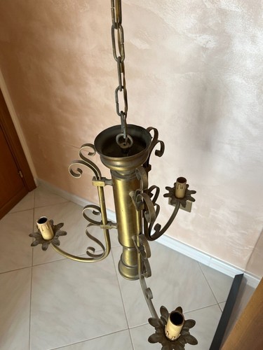 Lampadario ottone vintage - in,