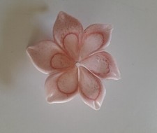 Fiore in vetro di Murano giglio per abatjour lampadari applique rosa vintage