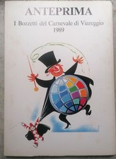 CARNEVALE VIAREGGIO BOZZETTI  CARRI 1989