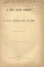 NAZARI Giulio. CESARE LOMBROSO