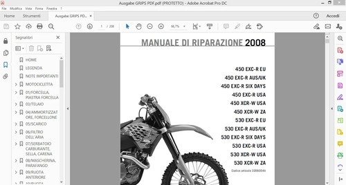Manuale officina ktm 450 - manuale,