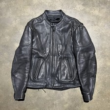 Giacca moto pelle pesante nera