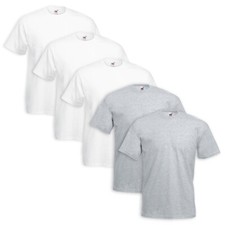 Set da 5 T-shirt in cotone FRUIT OF THE LOOM colori assortiti.