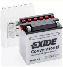 EXIDE BATTERIA MOTO SCOOTER QUAD 12V EB10L-A2 11Ah 130A LxLxH 135x90x145 POLO DX