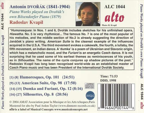 Radoslav kvapil dvorák piano - radoslav, dvorÁk: