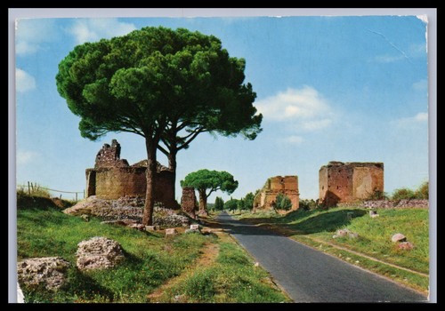 Cartolina roma via - roma,