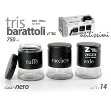 SET 3 BARATTOLI DA CUCINA