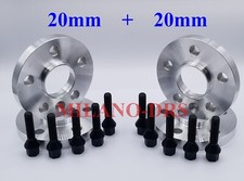 KIT 4 DISTANZIALI RUOTA 20+20mm FIAT SCUDO I - ULYSSE + BULLONE CONICO BLACK