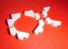 Lego (88292) 6 semifogli 1x3x2, in bianco da 10211 79109 31012 8403 8096 10233