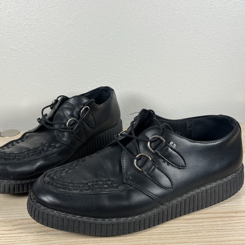 Nero ecopelle platform - t.u.k,