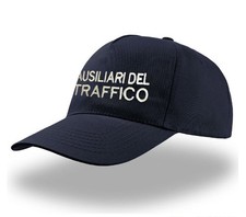 CAPPELLINO AUSILIARI DEL TRAFFICO RICAMATO COTONE