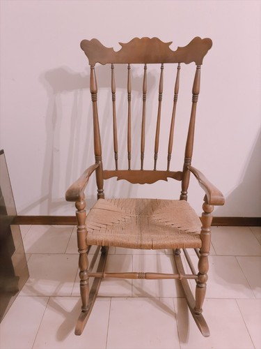 Sedia dondolo legno - sedia, in