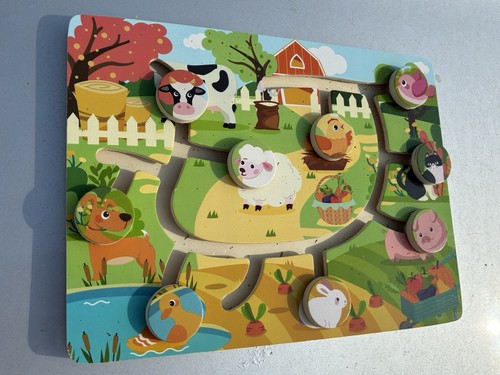 Puzzle animali legno giochi - legno,
