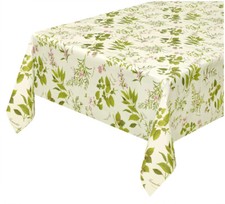Tovaglia cucina antimacchia erbetta natura tela cerata pvc copri tavolo felpato