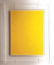 Bernard Aubertin Monocromo Giallo Plexiglass Nuovo Archiviato