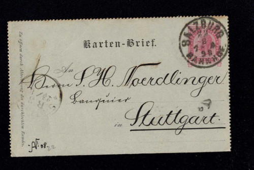Austria 1898 lettera - austria,