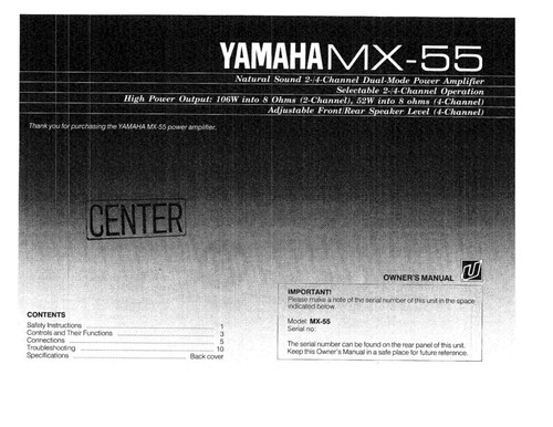 Yamaha amplificatore - yamaha, mx-55