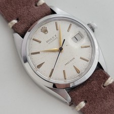 Rolex Oysterdate Precision Ref 6694 Uomo Anni 60 34mm Vintage Carica Manuale RA573B