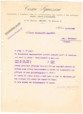Carta Intestata Milano Macchine Lavorazione Legno Metalli Squassoni 1922 QXD3607