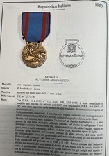 Medaglia Al Valore Aeronautico Bronzo Repubblica Italiana Conio Lorioli Anni 70
