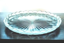 Vintage Glass Platter - Hand