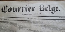 1832 CORRIERE BELGE - Giornale