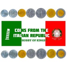 Italian 7 Coin Set 5 10 20 50