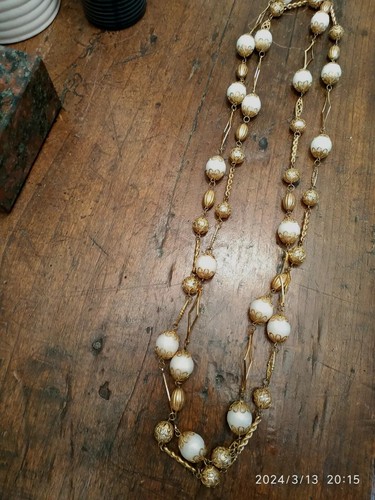 Collana lunga faux perle - collana, di