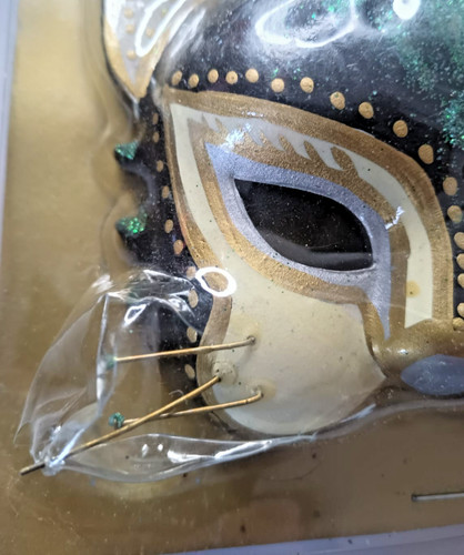 Maschera gatto ceramica - maschera, in