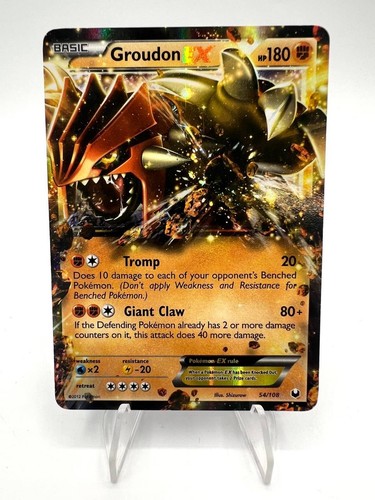 Carta pokemon groudon - pokemon, ex