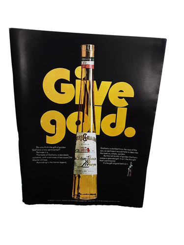 1974 galliano italian liqueur - italian,