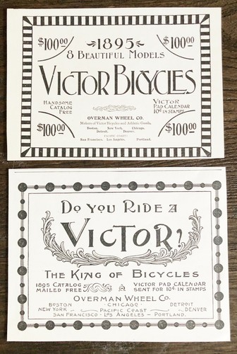 1895 victor bicycles - victor,